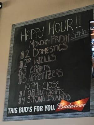 Happy hour deals