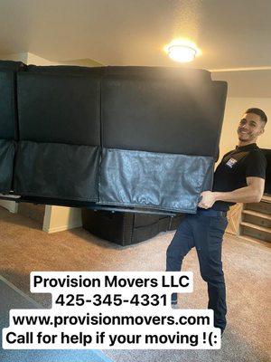 Moving a couch ! We love what we do !