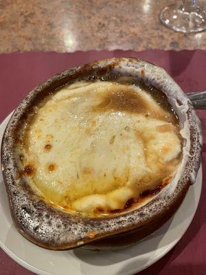 French onion soup absolutely outstanding