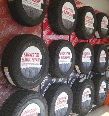 Tires on Display Inside