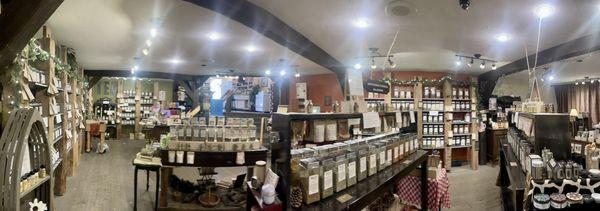 Panoramic view of the store