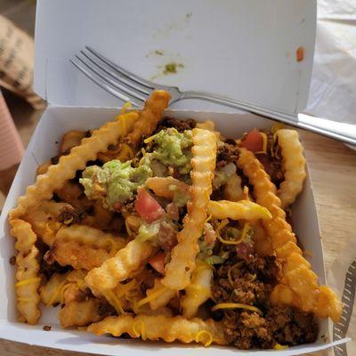 WHERE IS THE QUESO ON MY QUESO LOADED FRIES?!?!