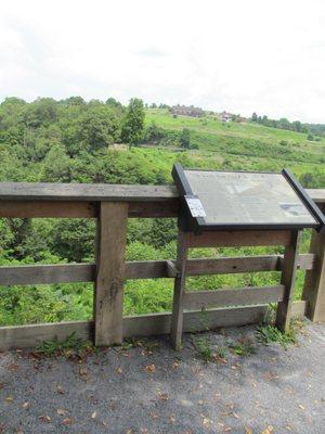 Overlook at the site of the South Fork dam.