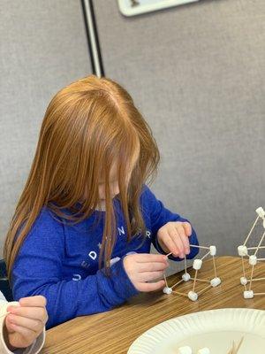 STEM activities!  Marshmallow engineering