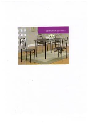 5 Pcs. Dinette Set Starting at $99