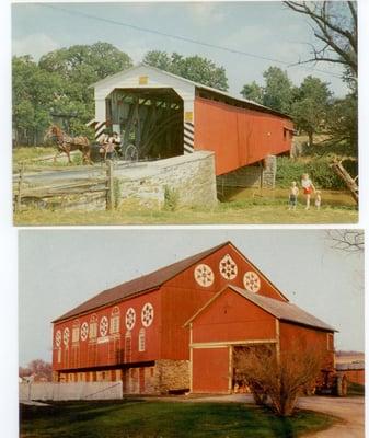 Lancaster County Vintage Postcard