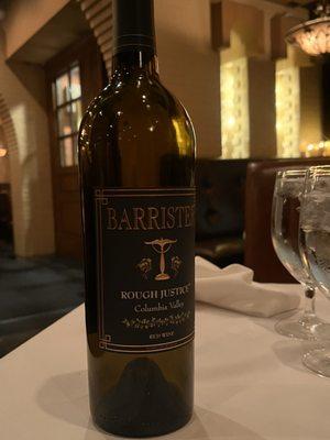 2011 Barrister , Cabernet Franc , Columbia Valley , WA