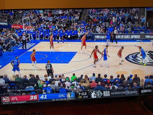 Atlanta Hawks at Dallas Mavericks. February 6, 2022. NBA on ESPN. #NBA75