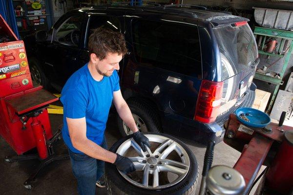 Our tire services include installation, repair, balancing, and rotation.