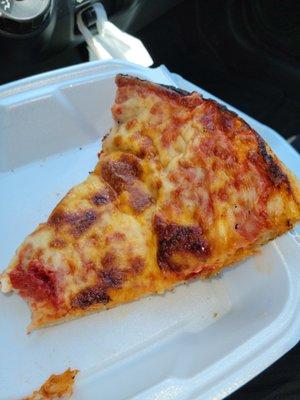 Cheese pizza slice