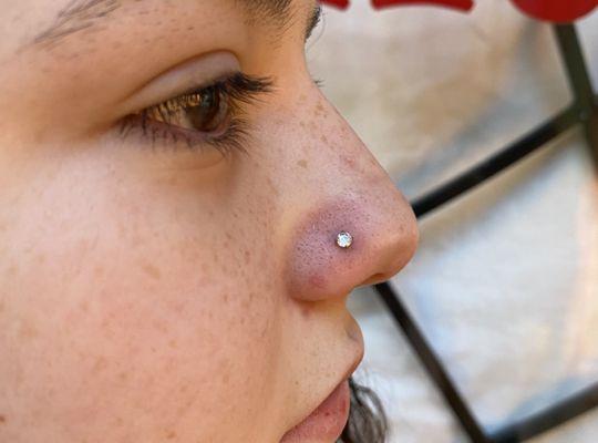 Nostril Piercing by Morgan
 @morganrenegadeofficial