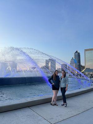 Besties at friendship fountain :-)