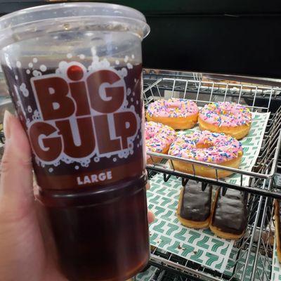 Americano and donuts