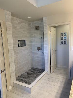 complete full bathroom tile work