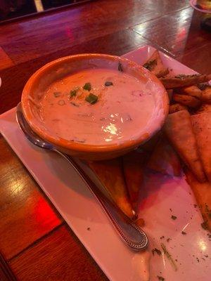 Crawfish and pepper jack cheese dip