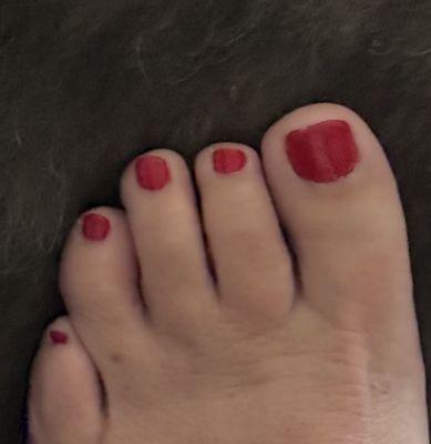 12 day old pedicure, still looks great!