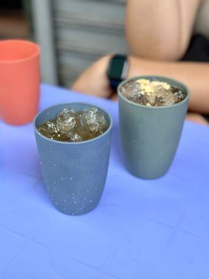 Kalamansi Black Tea and Tamarind Juice with Peanuts