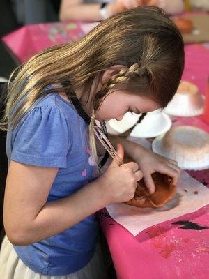 Summer art camps are held on the patio.