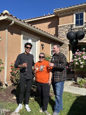 Cheers to your new chapter. Assisting on their home sale and their new home purchase. Thank you for your trust.