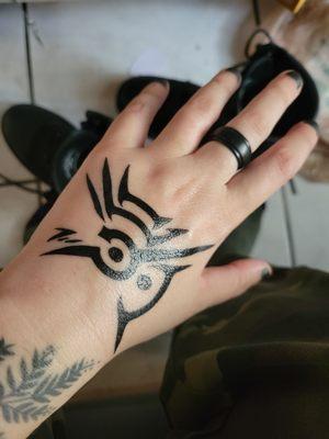 Dishonored hand tattoo and free feet pic