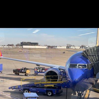 Always good seeing your luggage board the plane!