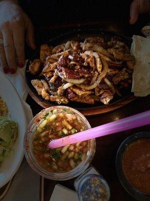 Fajita de pollo al chipotle