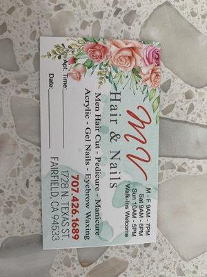 Salon card