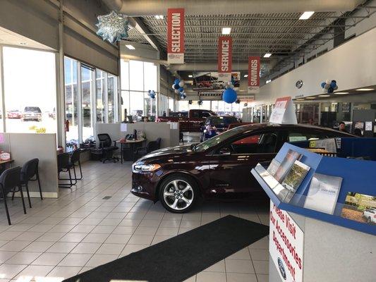 Inside the dealership