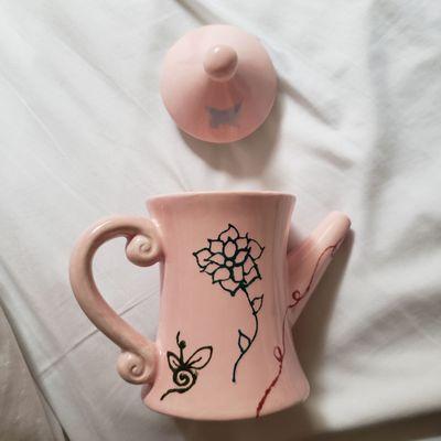 Tea Pot and Lid I Painted!