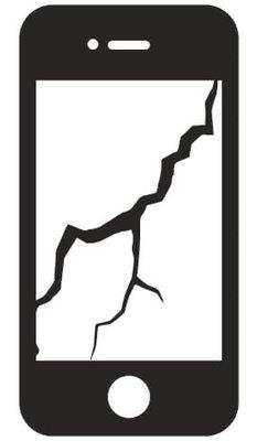 Cracked iphone logo