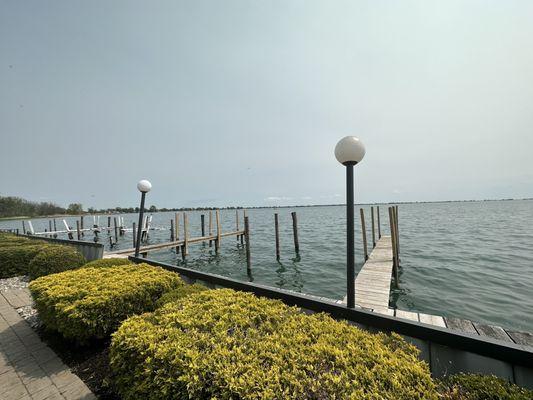 View from outdoor dining area.