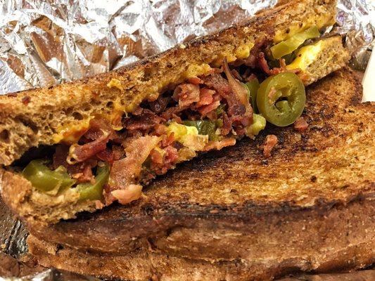 Bacon n jalapeño grilled cheese