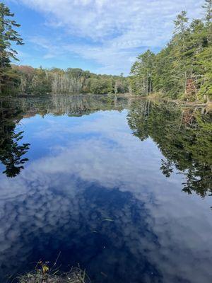 Upper Pond on a fine early autumn day