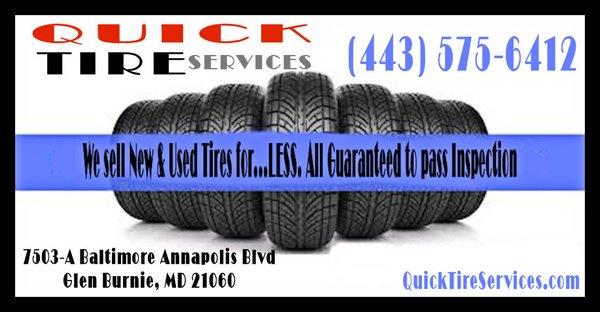 Tire Shop Glen Burnie, New Tires, Used Tires, Tires Glen Burnie, Tire Repair, Tire Rotation, Balance