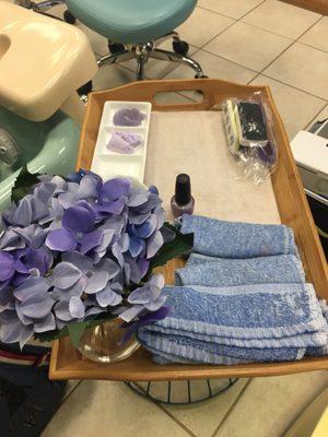 Lavender Pedicure treatment