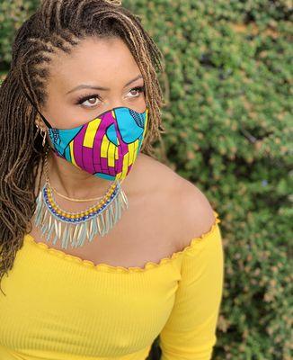 Authentic African Face Masks. Afrocentric Safety!