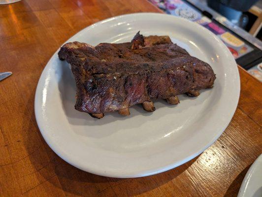 1/2 rack of ribs, part of the Sampler plate