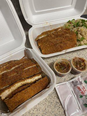 Chicken Katsu x2 and Fried rice