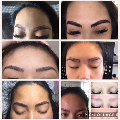 Microblading before and after