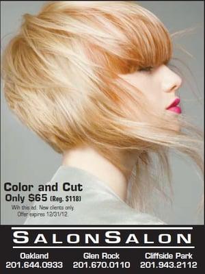 CUT & COLOR $65.00