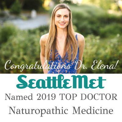 Thank you all Seattle and Bellevue doctors for selecting me as 2019 Top Doctor in Naturopathic Medicine!