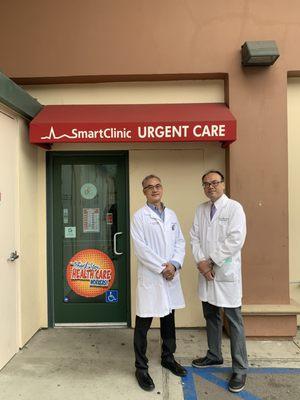 Dr. Leung and Dr. Hsu  Proud owners of SmartClinic Urgent Care