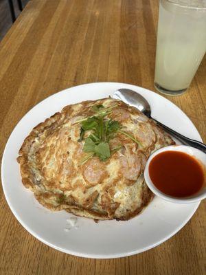 I had Thai Omelet with Shrimp for lunch, and it was delicious!