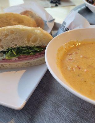 Italian Club and Lobster Bisque