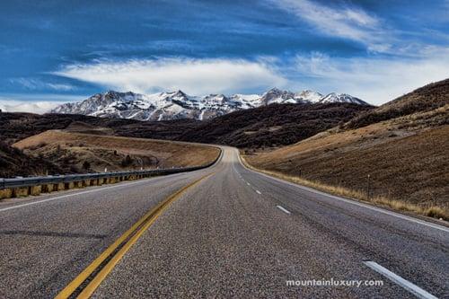 Heading to Snowbasin from Trappers Loop Road, Huntsville, Utah.