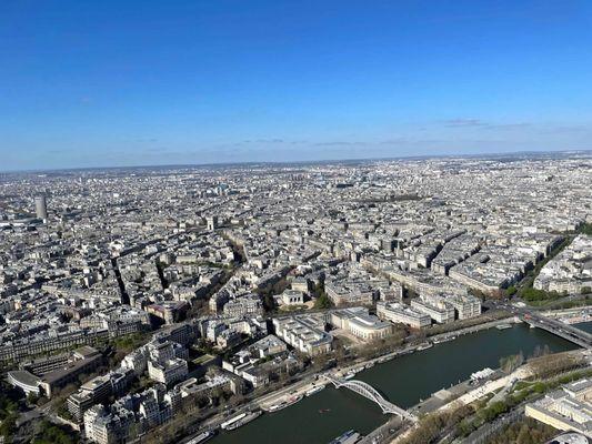 View from top of Eiffel Tower