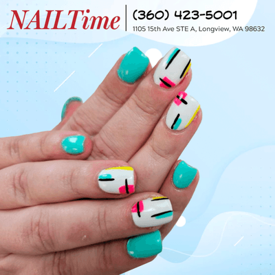 Your nails are ready for some summer fun with this adorable design!