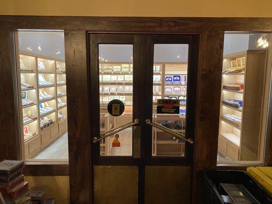 Entrance to the Humidor