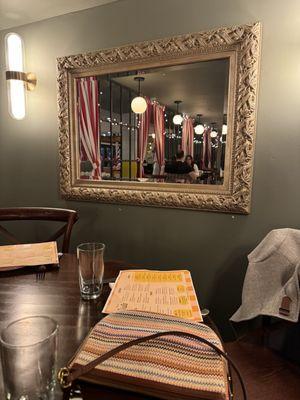 Dining table and restaurant interior