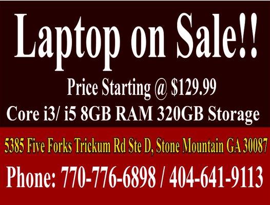 Laptop on sale